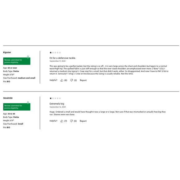 J. Crew Lightweight Quilted Heart Jacket Black 2X New NWT - Picture 10 of 12